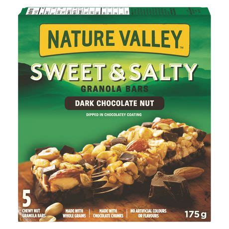 Seriously, they're an explosion of flavor and texture. Nature Valley Sweet & Salty Dark Chocolate Nut Granola ...