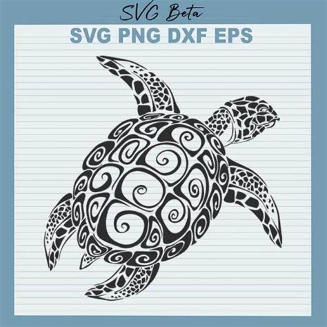 Mandala Turtle Svg File For Craft And Handmade Cricut Products