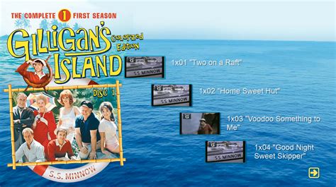 Gilligans Island Season 1 Colorized Edition 5 Disc Blu Ray Set