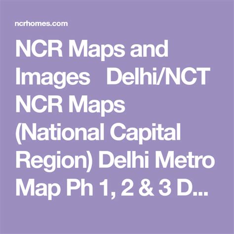 NCR Maps And Images Delhi NCT NCR Maps National Capital Region Delhi