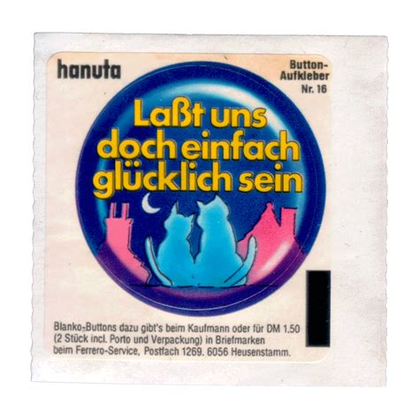 hanuta lasst uns doch einfach glücklich sein