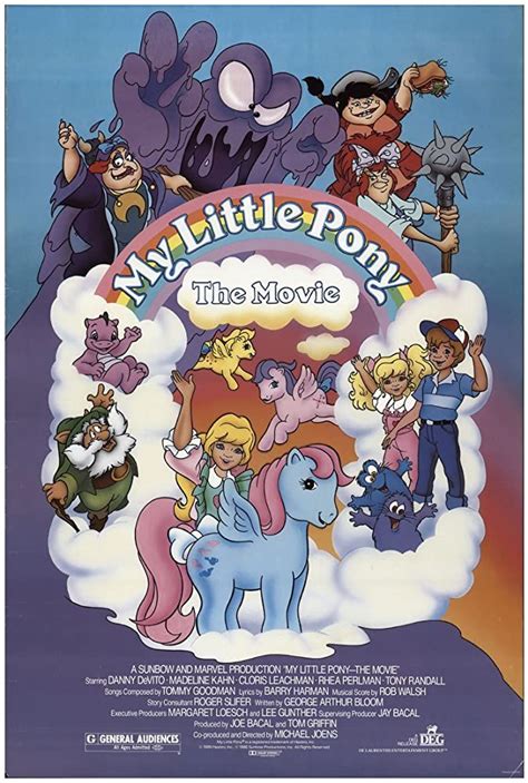 My Little Pony The Movie 1986 My Little Pony Movie 80s Cartoons
