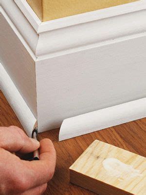 Wipe it all along the seam between the baseboard and the floor, to get it completely clean. Caulking between baseboard and tile: Match caulk color to ...