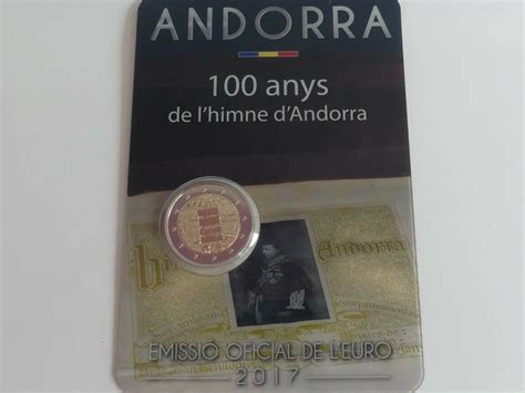 Andorra 2 Euro Münze 100 Jahre Hymne Andorras 2017 Euro Muenzentv