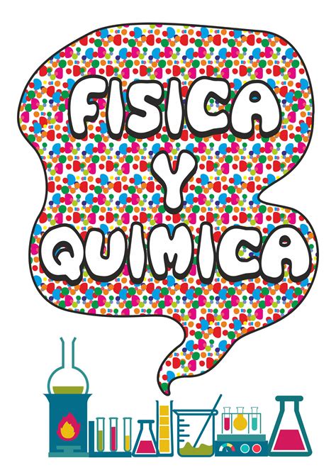 Aqui eu e minha filha carol usamos uma imagem. Caratulas para química ¡Diseños Bonitos!