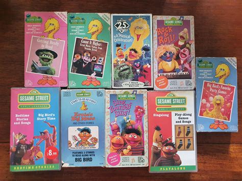 Sesame Street VHS 9 Tapes Hobbies Toys Music Media Vinyls On
