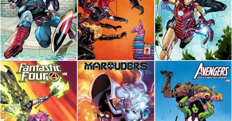 Marvel Comics Variant Covers Based On Fortnite Season 4