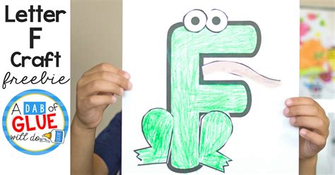 The crafts will make the fun more alive . Animal Alphabet F is for Frog Craft