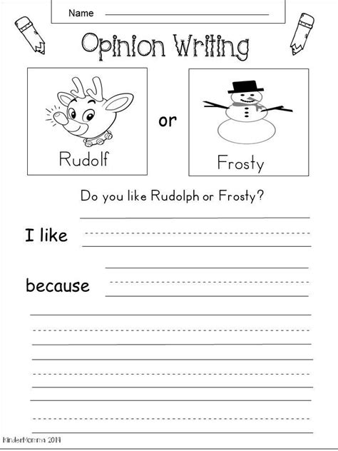 This Is A Free Kindergarten Christmas Writing Worksheet For Immediate