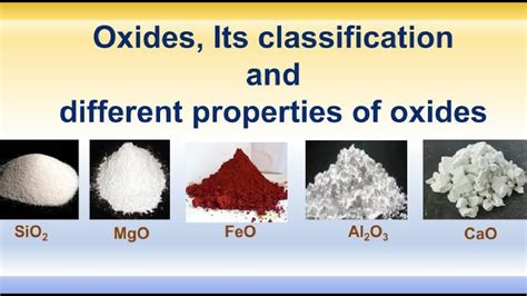 Oxides Its Classification And Different Properties Of Oxides Youtube