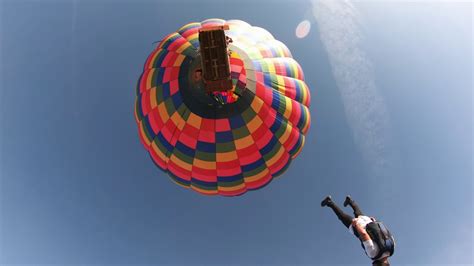 Hot Air Balloon Skydive Perris Ca 2018 4k Youtube