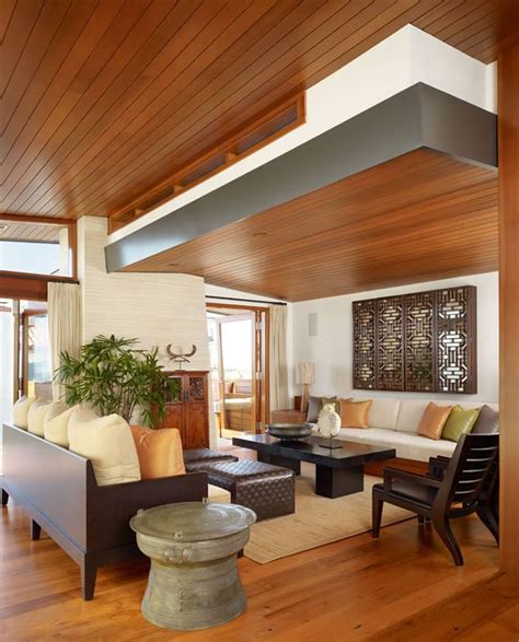 2015 Trendy Wood Ceiling For Living Room
