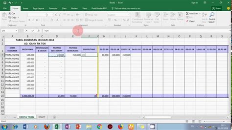 Cara Membuat Laporan Keuangan Di Excel Delinewstv