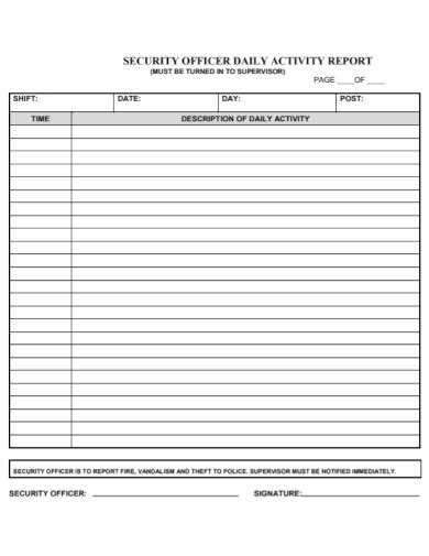 Daily Activity Report 10 Examples Format Pdf Examples