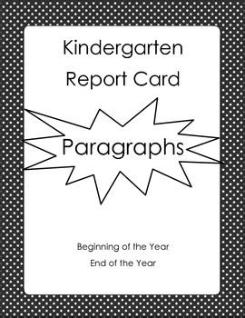 While science and social studies subjects aren't the key areas that elementary schools tend to focus their efforts on, they do require attention. Kindergarten Report Card Comments - Paragraphs by Kindergarten Smarties
