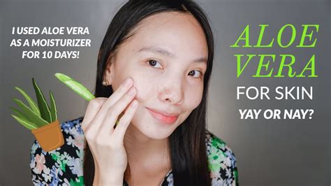 How To Apply Fresh Aloe Vera Gel On Your Face Day Challenge