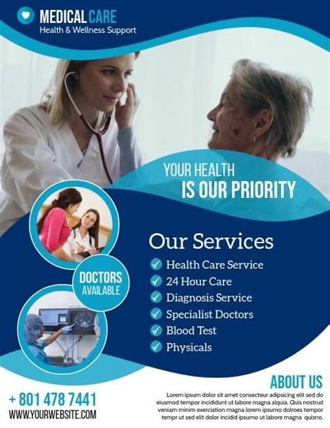 Health Care Flyers Medical Posters Home Health Aide Health Business