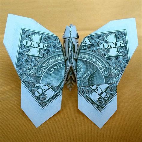 Money Origami Butterfly 3d Sculpture Art T Insects Figurine Folded