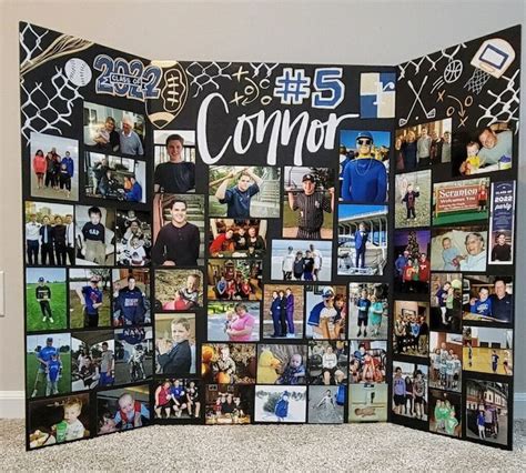 Senior Tri Fold Photo Display Board For Graduation Party Etsy In 2023