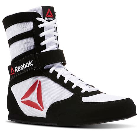 New Reebok Boxing Boots Red White Black