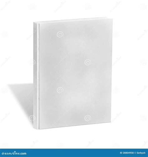 Close Up Of A Blank White Book On White Background Stock Photo Image
