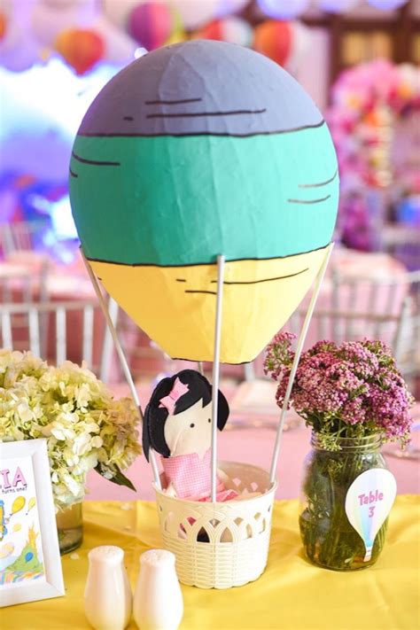 Hot Air Balloon Centerpiece From An Oh The Places Youll Go Dr Seuss