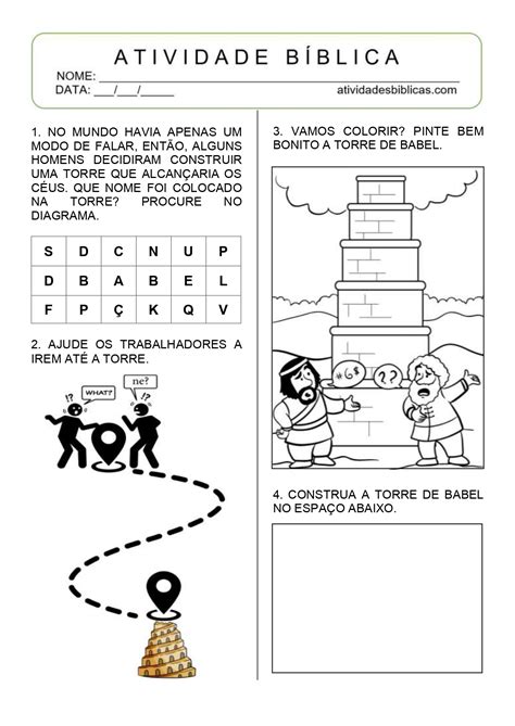 Atividades Torre De Babel