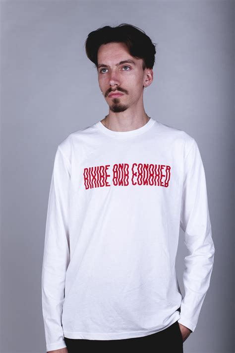 Divide And Conquer Limited Long Sleeve White Dividid Music