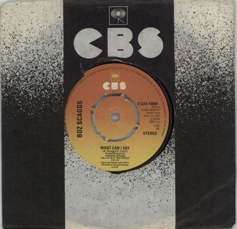 Boz Scaggs What Can I Say 4pr Uk 7 Vinyl Single 7 Inch Record 45