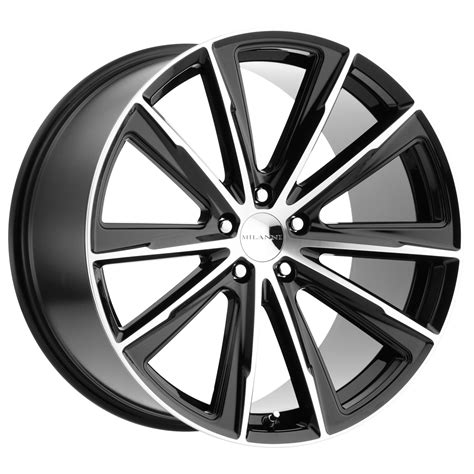 Milanni 471 Splinter 20x9 5x115 20mm Blackmachined Wheel Rim 20 Inch