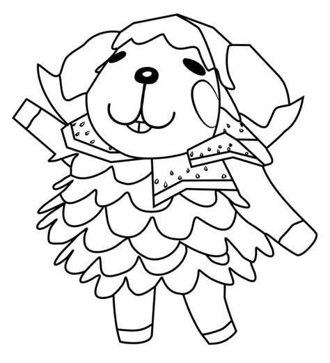 Outstandingal crossing coloring pages free new horizons printable download isabelle. Zell from Animal Crossing Coloring Page - Free Printable ...