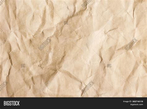 Brown Crumpled Paper Image And Photo Free Trial Bigstock