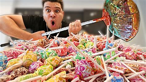 Mixing Together 10000 Lollipops Into One Giant Lollipop Worlds