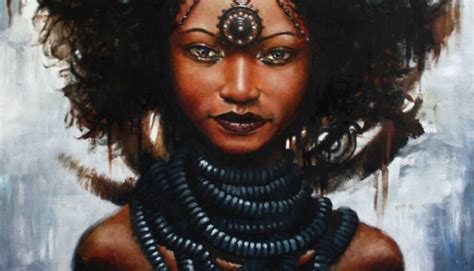Africa Painting Canvas Painting Natural Hair Art Natural Beauty