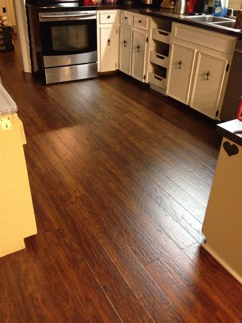 Guidi neon yellow circle bag. Warm Springs Chestnut Laminate brings life to the kitchen ...