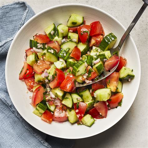 Chopped Cucumber Tomato Salad With Lemon Recipe EatingWell