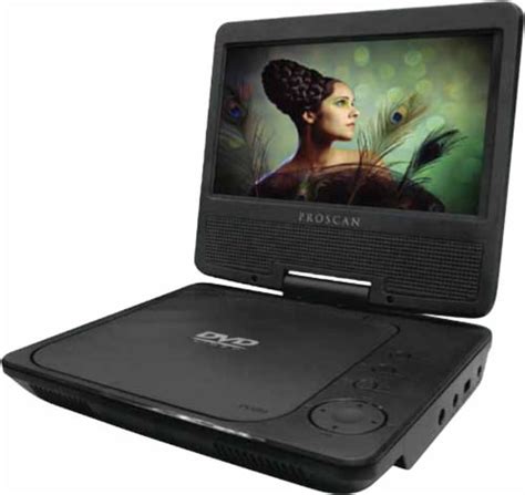 Proscan Pdvd7040b 7 Inch Swivel Screen Portable Dvd Player Black 1
