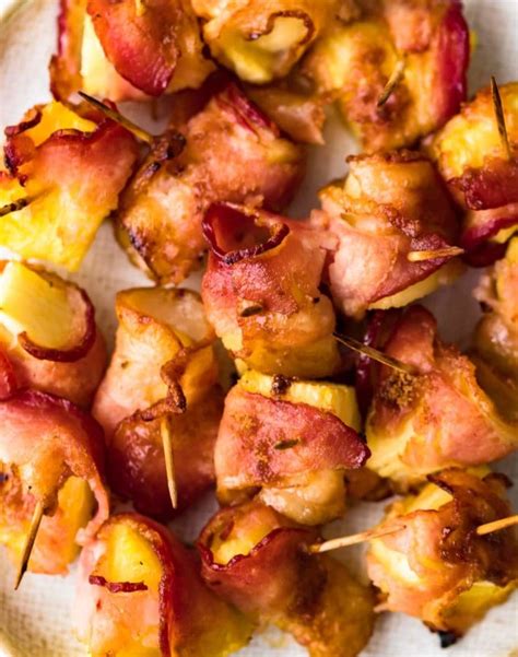 Bacon Wrapped Pineapple With Brown Sugar Recipe The Cookie Rookie