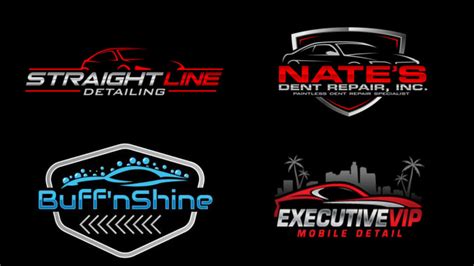 Design Fine Auto Detailing And Automotive Wash Logo By Moobadesigns