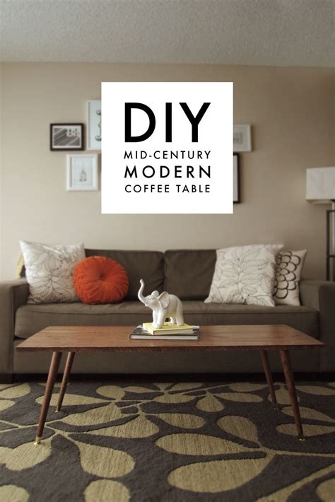 I love the functionality of a round coffee tables. DIY Mid-Century Modern Coffee Table - A Pair of Pears