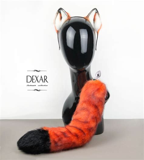 Faux Fur Red Fox Tail Plugsex Toysanal Butt Plugfox Ears Etsy