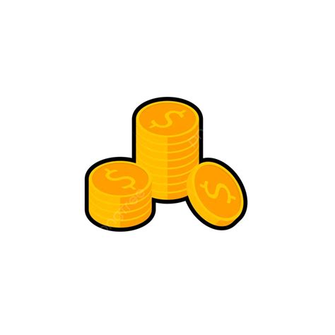 Gold Coins Stack Growth Bonus Icon Vector Growth Bonus Icon Png And