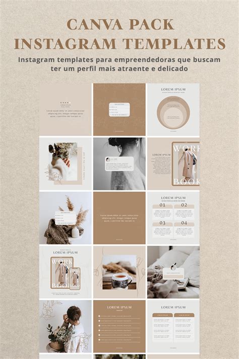 Canva Pack Instagram Templates Layout Do Instagram Templates Para
