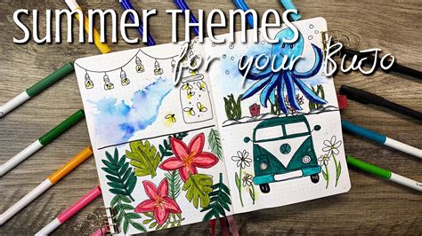 Summer Theme Ideas For Your Bullet Journal Youtube