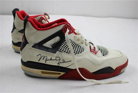 These Michael Jordan Game Worn And Signed Air Jordan 4s Are Up For