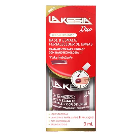 Esmalte Fortalecedor De Unhas Lakesia Duo Vinho Jabuticaba Ml Shopee