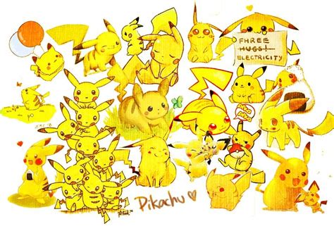 Pokemon All Pikachu Characters