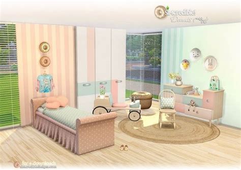 Simcredible Designs Donut Kidsroom • Sims 4 Downloads Sims 4
