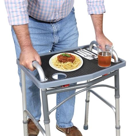 Support Plus Walker Tray With Non Slip Mat Walker Accessories