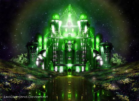 The Emerald City At Night A 3d Render By Leodiamond On Deviantart